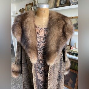 Vintage Edward Lowell Swakara + Sable Coat